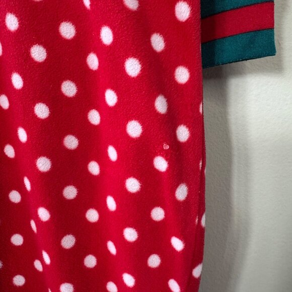 MATILDA JANE Snuggle Time Christmas Pajamas Girls 8 Red Fleece Hooded Onesie PJs - Picture 8 of 10